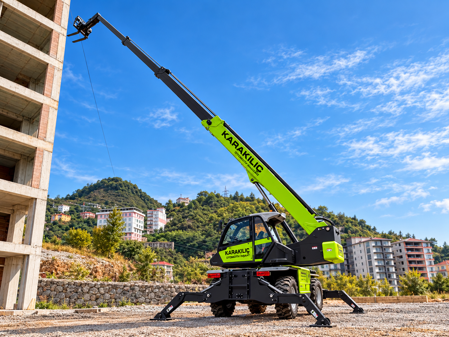 Giresun kiralık Zoomlion ZTH4525R telehandler iş makinesi